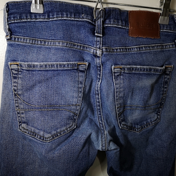 Hollister Epic Flex  Slim Straight  Men's Jeans  Blue Denim  Size 28x30 - Picture 11 of 12